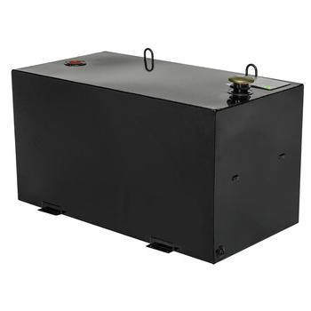 LIQUID TRANSFER EQUIPMENT | JOBOX 484002 96 Gallon Rectangular Steel Liquid Transfer Tank - Black