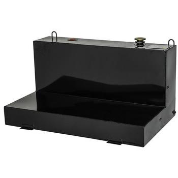 LIQUID TRANSFER EQUIPMENT | JOBOX 480002 103 Gallon L-Shaped Steel Liquid Transfer Tank - Black