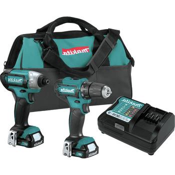 电动工具| Makita CT232 CXT 12V 马克斯锂离子无绳钻机和冲击钻机组合套件(1.5 Ah)